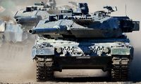 Im Einsatz: der Kampfpanzer Leopard