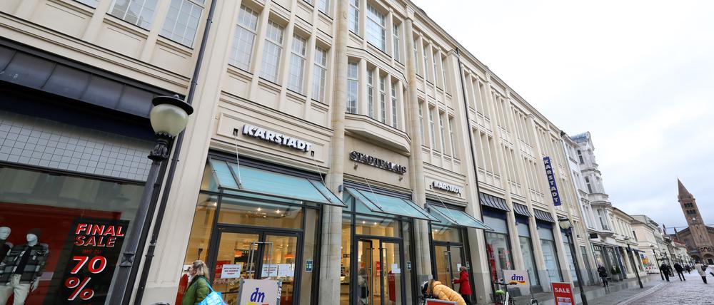 Kaufhaus Karstadt in der Brandenburger Straße in Potsdam
