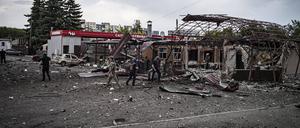 Zerstörungen in Charkiw.