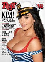 Das umstrittene "Rolling Stone"-Cover: Selfie-Queen Kim Kardashian ziert die aktuelle Ausgabe des US-Musikmagazins.