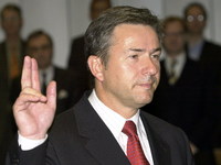 17. Januar 2002. Klaus Wowereit wird zum Regierenden Bürgermeister vereidigt.