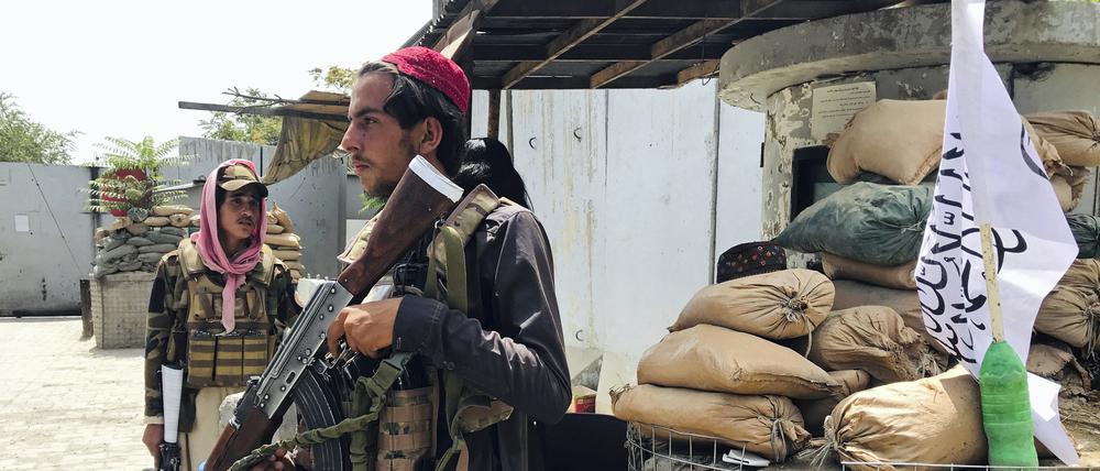 Talibankämpfer in Kabul.
