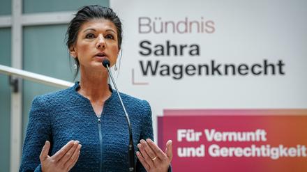 Sahra Wagenknecht, Bundestagsabgeordnete. 