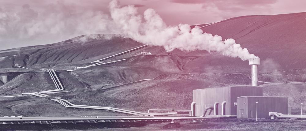 Das Geothermalkraftwerk Krafla steht auf Island. 