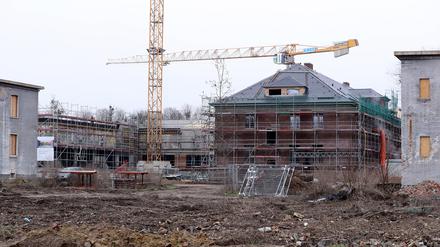 Über die Bauarbeiten in Krampnitz informiert der Entwicklungsträger im Stern-Center. 