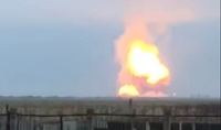 Eine Explosion am frühen Dienstagmorgen auf der Krim.