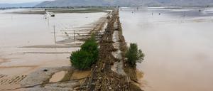 Überflutungen in der griechischen Region Thessalien.