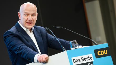 Kai Wegner (CDU), designierter Regierender Bürgermeister von Berlin