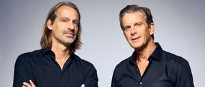 Richard David Precht (links) und Markus Lanz betreiben gemeinsam den wöchentlichen Podcast „Lanz & Precht“.
