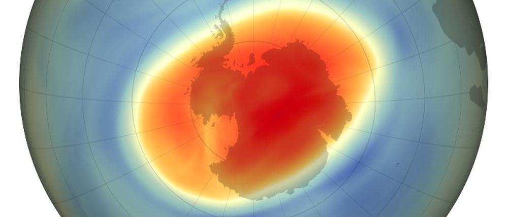 Im September 2020 erreichte das Ozonloch mit einer Fläche von 24,8 Millionen Quadratkilometern (etwa dreifachen Größe der Vereinigten Staaten) seine in diesem Jahr größte Ausdehnung.