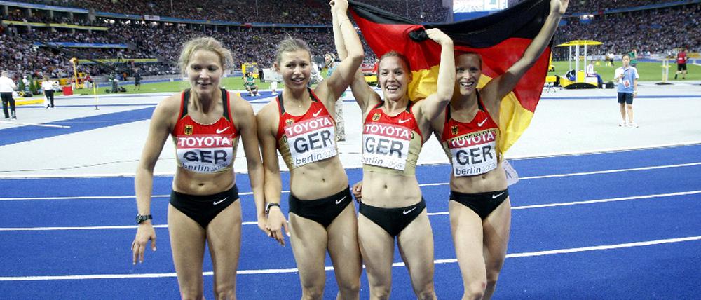 Leichtathletik-WM - 100 m Staffel Frauen Finale