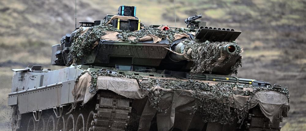 Ein Leopard 2A6 des Panzerbataillon 203 der Bundeswehr 