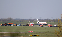 Das Flugzeug war nach einer Funktionsstörung kurz nach dem Start umgekehrt und mit großen Problemen auf dem Flughafen Berlin-Schönefeld gelandet.