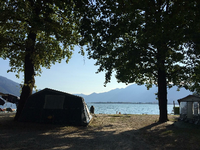 Camping im Tessin, so ähnlich sah es hier am Lago Maggiore in Tenero bei Locarno schon in den Siebzigern aus.