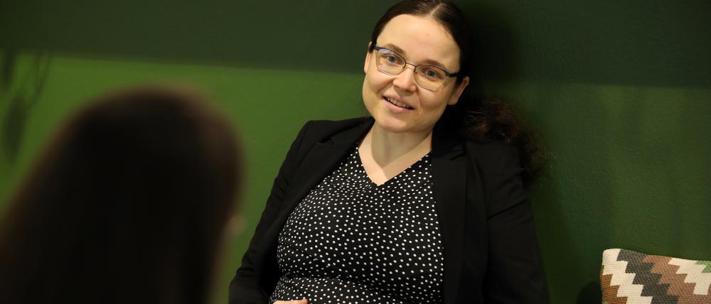 Marie Schäffer (Bündnis 90/Die Grünen). Seit 2019 ist sie die direkt gewählte Abgeordnete im Landtagswahlkreis Potsdam I und seit 2020 parlamentarische Geschäftsführerin der Fraktion.