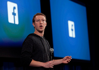 Facebook Gründer Mark Zuckerberg in Menlo Park in Kalifornien (USA).