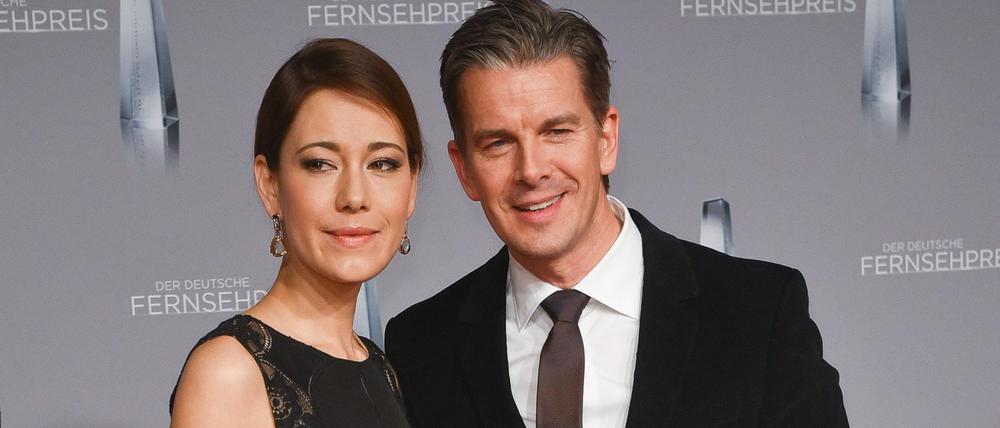 Inzwischen getrennt: Moderator Markus Lanz und seine Frau Angela kamen zur Verleihung des Deutschen Fernsehpreises. 