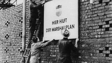 Deutschland musste die finanziellen Hilfen aus dem Marshallplan nur zum Teil zurückzahlen. 