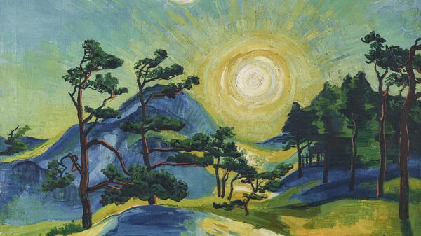 „Aufgehende Sonne“ von Max Pechstein aus dem Jahr 1933. 