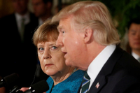 Bundeskanzlerin Angela Merkel und US-Präsident Donald Trump im März 2017