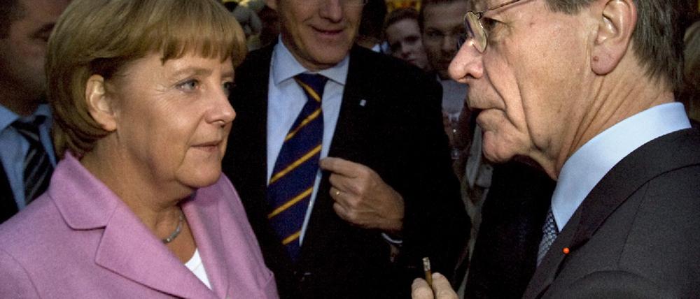 Merkel und Müntefering