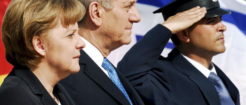 Merkel und Olmert