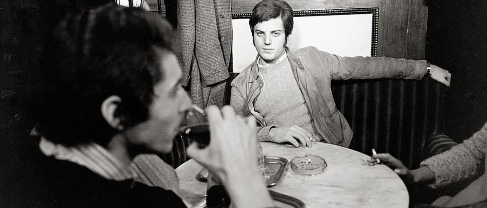 Michel Würthle im Café Hawelka. Österreich. Photographie. 1968.