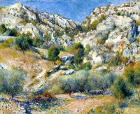 Auguste Renoir malte die "Rochers à l'Estaque" 1882. Es gehört zur Sammlung des Museum of Fine Arts in Boston. Bis 13. Oktober ist es in Aix-en-Provence zu sehen.
