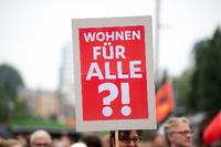"Mieten-Move"-Demonstration für eine sozialere Wohnraumpolitik in Hamburg