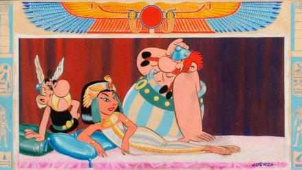 Das Titelbild von „Asterix und Kleopatra“ in der Originalfassung.