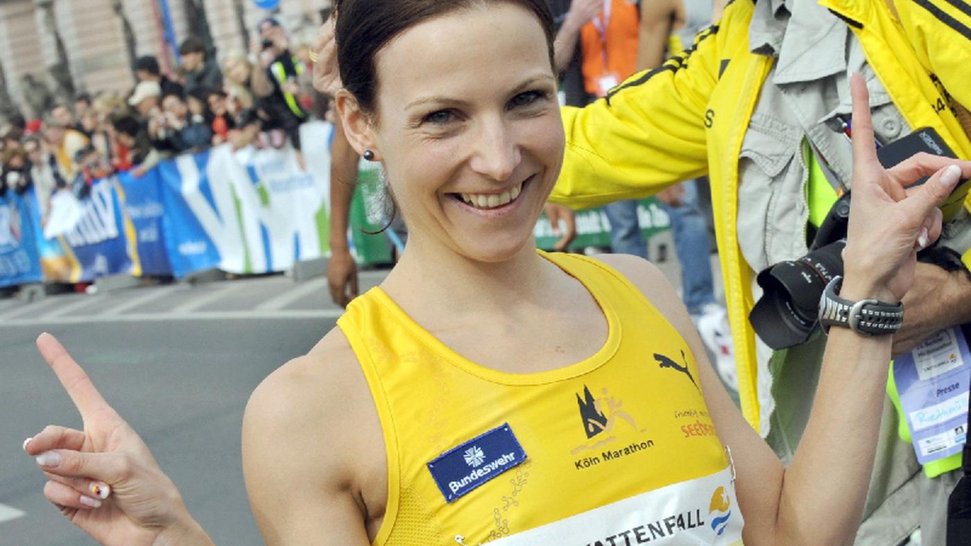 Leichtathletik Sabrina Mockenhaupt Lächelnd nach vorne