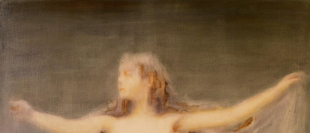 Morteza Khosravi, Untitled, 200 x 130, 2017, Öl auf Leinwand.
