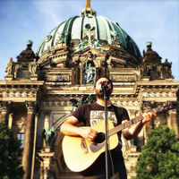 Straßenmusiker in Berlin.
