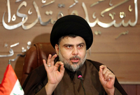 Der schiitische Geistliche Muktada al-Sadr mit seiner Liste "Sairun" hat die Parlamentswahlen im Irak vermutlich gewonnen.
