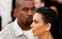 Kim Kardashian mit ihrem Mann Kanye West (Archivbild)
