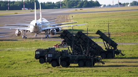 Deutsche Patriot-Abwehrraketen schützen den Flughafen und den Nato-Gipfel von Vilnius.