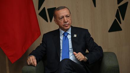 Recep Tayyip Erdoğan beim Nato-Gipfel in Litauen.