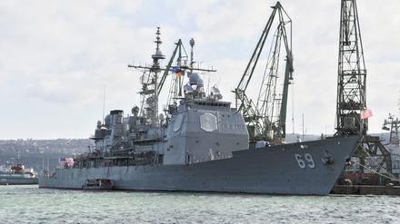 Der Zerstörer USS Milius im Jahr 2015 in Bulgarien.