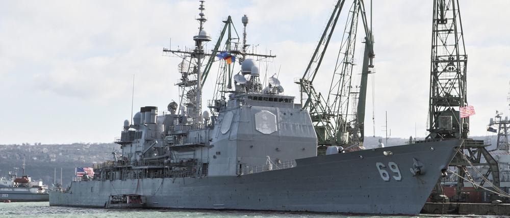 Der Zerstörer USS Milius im Jahr 2015 in Bulgarien.