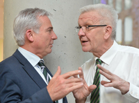 Im Gespräch: CDU-Landeschef Thomas Strobl (l.) und Baden-Württembergs Ministerpräsident Winfried Kretschmann (Grüne).