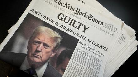 Donald Trump auf dem Cover der „New York Times“
