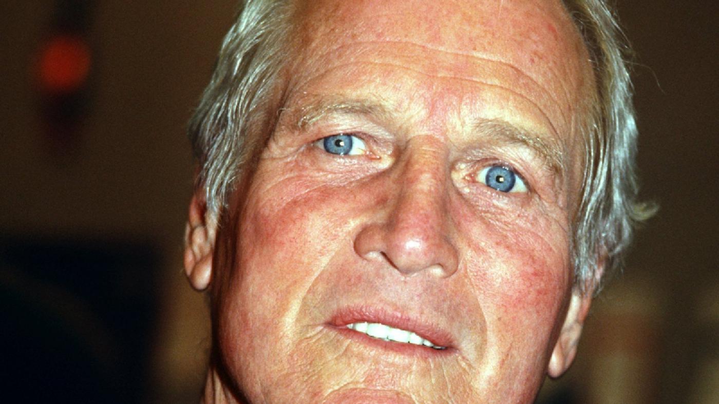 Portrait Paul Newman Leinwandidol mit Herz