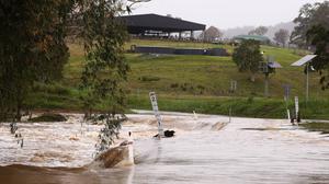 Eine Überflutung in Maudsland in Australien am 213. September.
