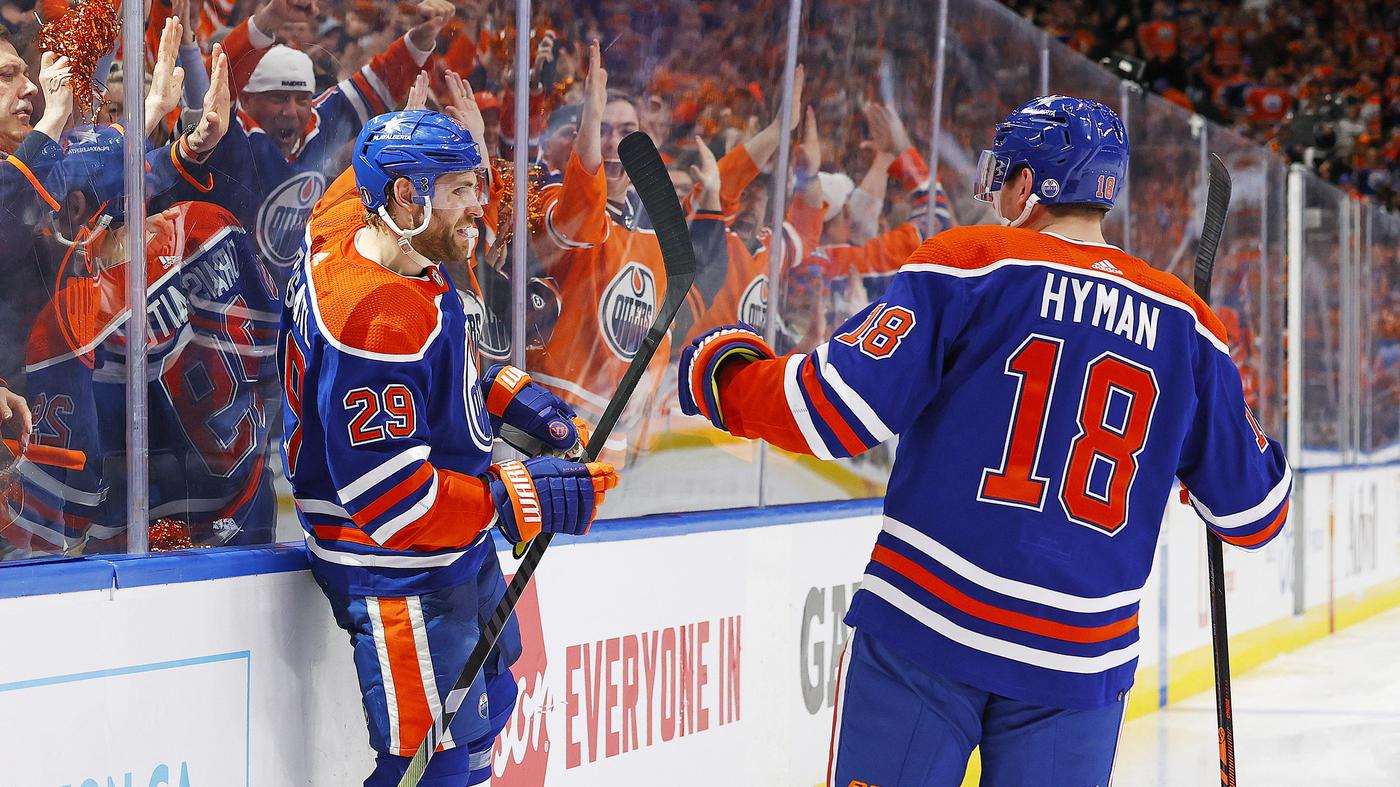 Goal and assist for Leon Draisaitl: Oilers win at the start of the play-offs