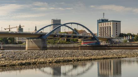 An der Oderbrücke sollte das Zukunftszentrum bei einem Votum für Frankfurt (Oder) gebaut werden.