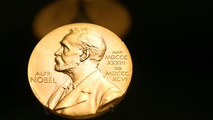 Nobelpreis: Eine Medaille mit dem Konterfei von Alfred Nobel.