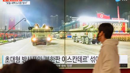 Ungeachtet starker Proteste hat Nordkorea seine Serie von Raketentests fortgesetzt. 