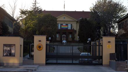 Die deutsche Botschaft in Ankara. 