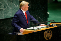 US-Präsident Donald Trump bei seiner dritten Rede vor der UN-Generalversammlung.