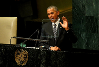 US-Präsident Barack Obama am Dienstag vor den Vereinten Nationen in New York.